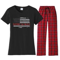 Defund The Media Defund Mainstream Media Women's Flannel Pajama Set