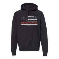 Defund The Media Defund Mainstream Media Premium Hoodie