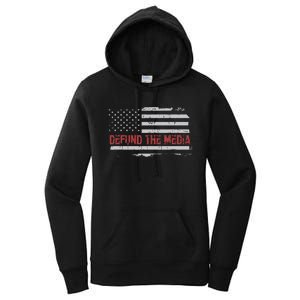 Defund The Media Defund Mainstream Media Women's Pullover Hoodie