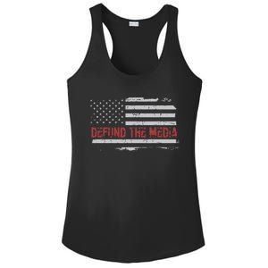 Defund The Media Defund Mainstream Media Ladies PosiCharge Competitor Racerback Tank