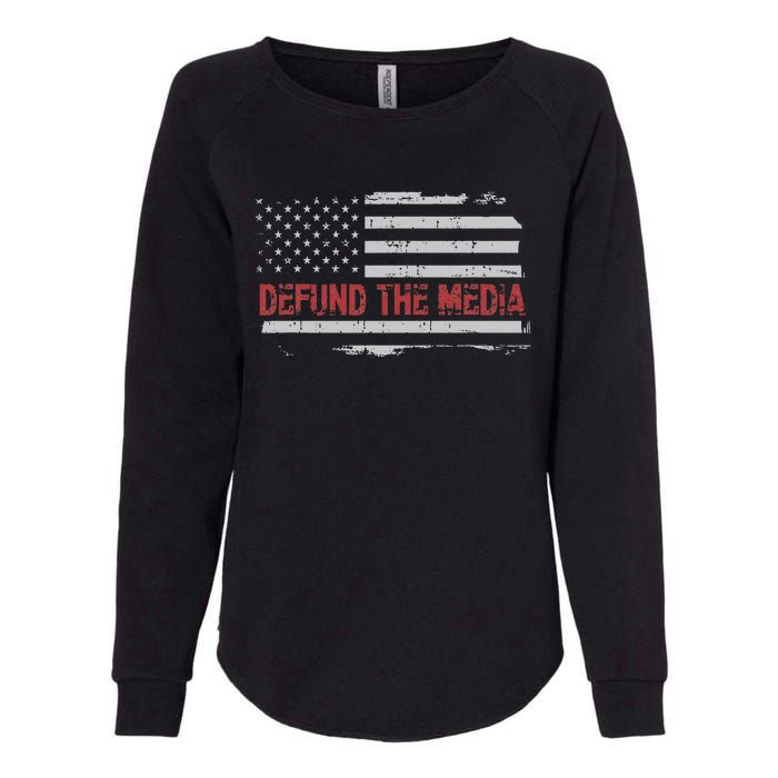 Defund The Media Defund Mainstream Media Womens California Wash Sweatshirt