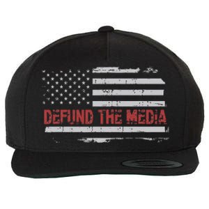 Defund The Media Defund Mainstream Media Wool Snapback Cap