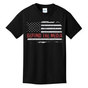 Defund The Media Defund Mainstream Media Kids T-Shirt