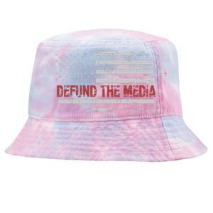 Defund The Media Defund Mainstream Media Tie-Dyed Bucket Hat