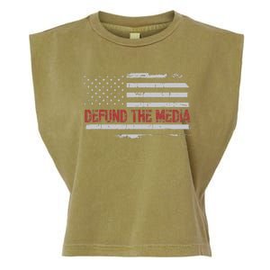 Defund The Media Defund Mainstream Media Garment-Dyed Women's Muscle Tee