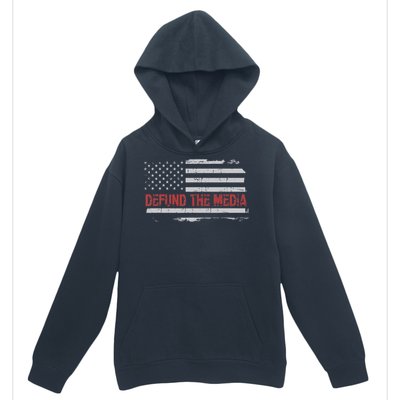 Defund The Media Defund Mainstream Media Urban Pullover Hoodie