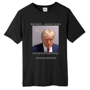 Donald Trump Mug Shot August 24 2024 Election Interference Tall Fusion ChromaSoft Performance T-Shirt