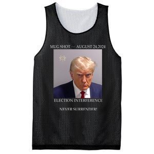 Donald Trump Mug Shot August 24 2024 Election Interference Mesh Reversible Basketball Jersey Tank