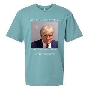 Donald Trump Mug Shot August 24 2024 Election Interference Sueded Cloud Jersey T-Shirt