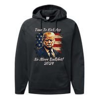 Donald Trump My President 2024 America Mug Shot Flag Funny Performance Fleece Hoodie