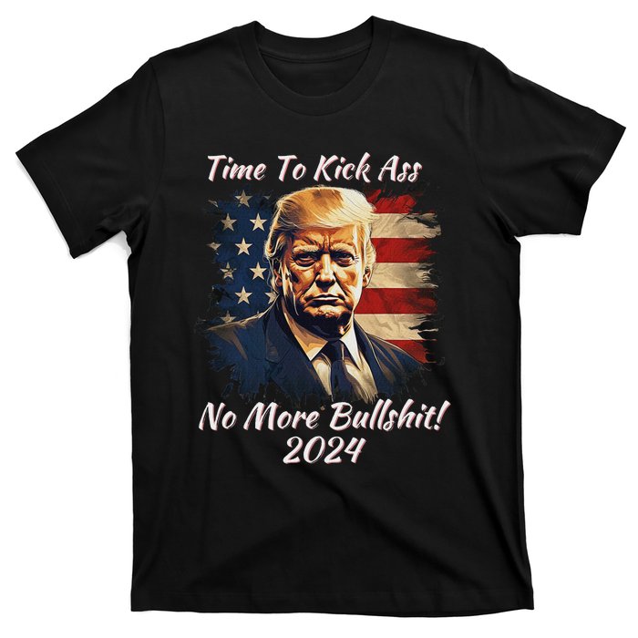 Donald Trump My President 2024 America Mug Shot Flag Funny T-Shirt