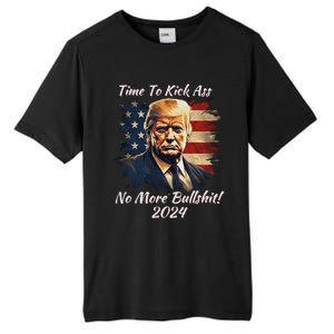 Donald Trump My President 2024 America Mug Shot Flag Funny Tall Fusion ChromaSoft Performance T-Shirt