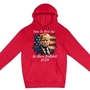 Donald Trump My President 2024 America Mug Shot Flag Funny Premium Pullover Hoodie