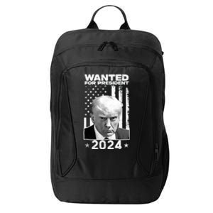 Donald Trump Mug Shot Wanted For U.S. President 2024 City Backpack