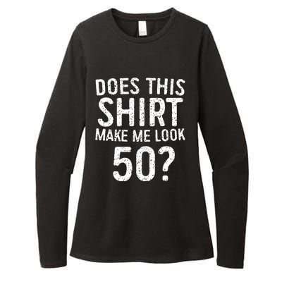 Does This Make Me Look 50 50th Birthday Gift Womens CVC Long Sleeve Shirt