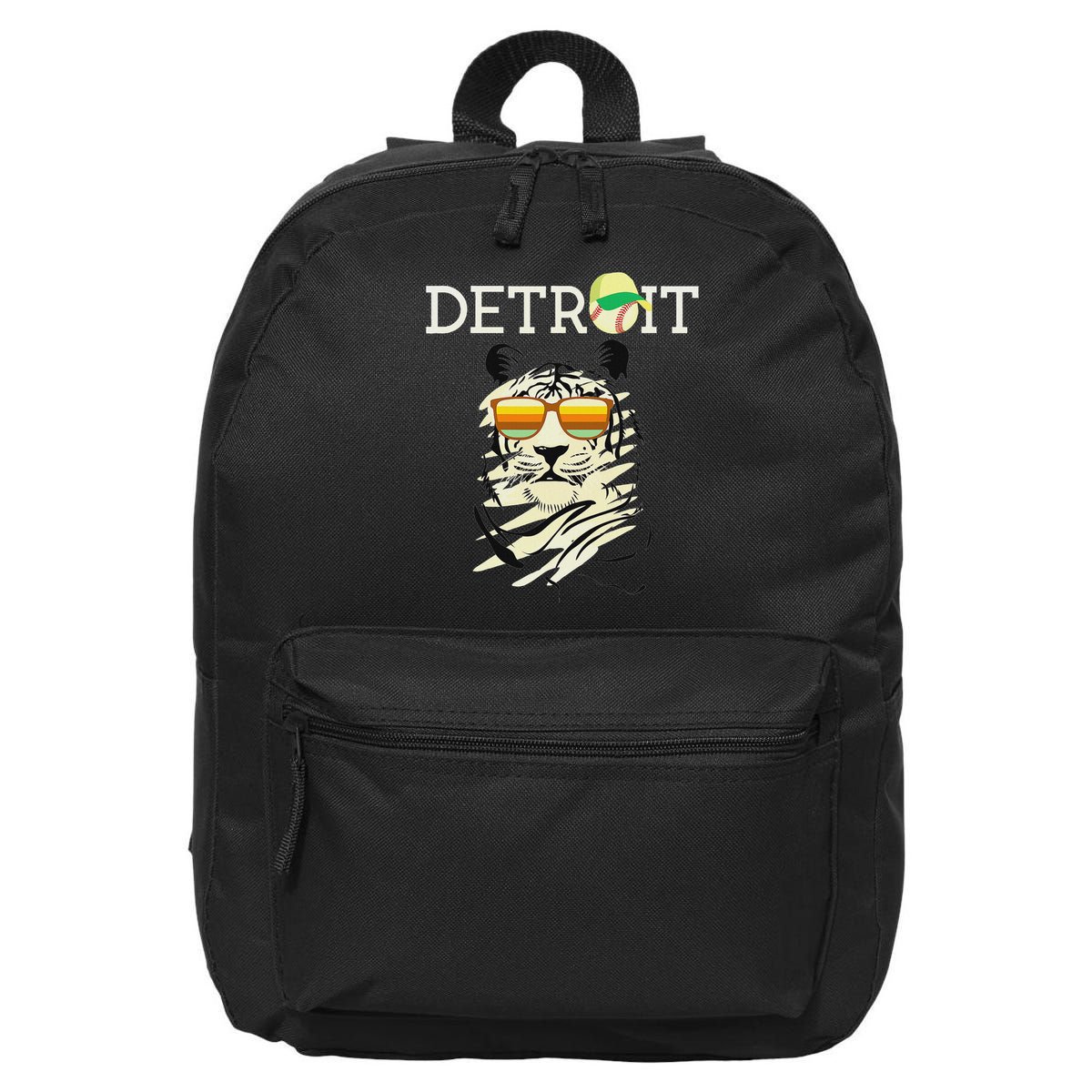 Distressed Tiger Mascot Cool Detroit Tiger 16 in Basic Backpack