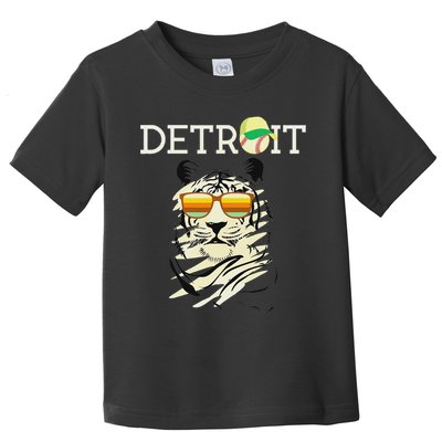 Distressed Tiger Mascot Cool Detroit Tiger Toddler T-Shirt