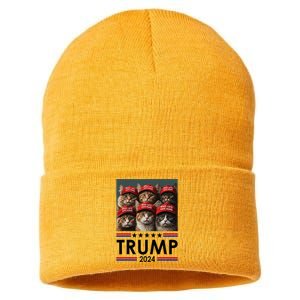 Donald Trump Make Cats Safe Again 2024 Sustainable Knit Beanie