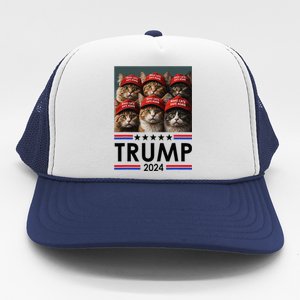 Donald Trump Make Cats Safe Again 2024 Trucker Hat