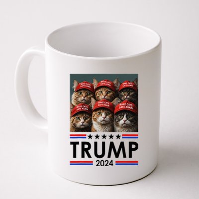 Donald Trump Make Cats Safe Again 2024 Coffee Mug