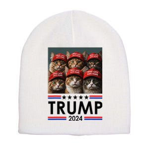 Donald Trump Make Cats Safe Again 2024 Short Acrylic Beanie