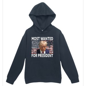 D.onald Trump Most Wanted For President 2024 Pro M.ugshot Urban Pullover Hoodie