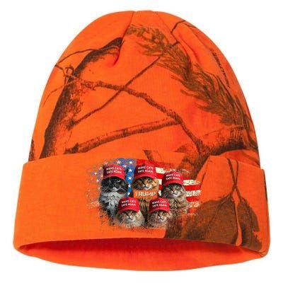 Donald Trump Make Cats Safe Again Red Hat 2024 Debate Kati Licensed 12" Camo Beanie