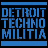 Detroit Techno Militia Blue Logo  Drawstring Bag