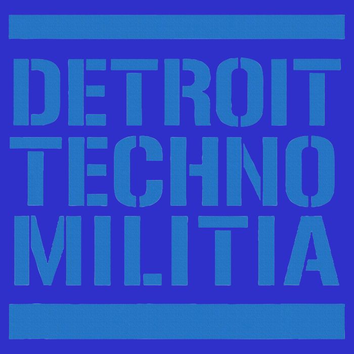 Detroit Techno Militia Blue Logo  T-Shirt