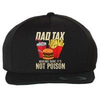 Dad Tax Making Sure It's Not Poison Funny Father's Day Wool Snapback Cap