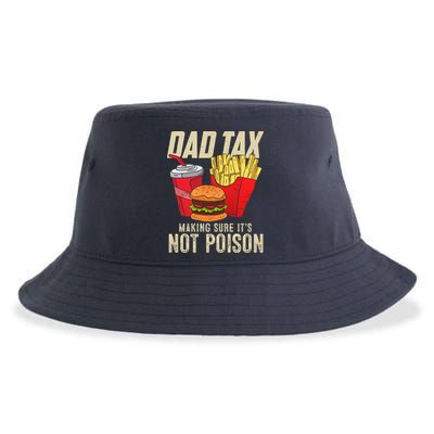 Dad Tax Making Sure It's Not Poison Funny Father's Day Sustainable Bucket Hat