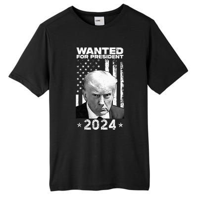 D.onald Trump Mug Shot Wanted For U.S. President 2024 Tall Fusion ChromaSoft Performance T-Shirt