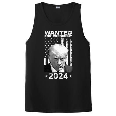 D.onald Trump Mug Shot Wanted For U.S. President 2024 PosiCharge Competitor Tank