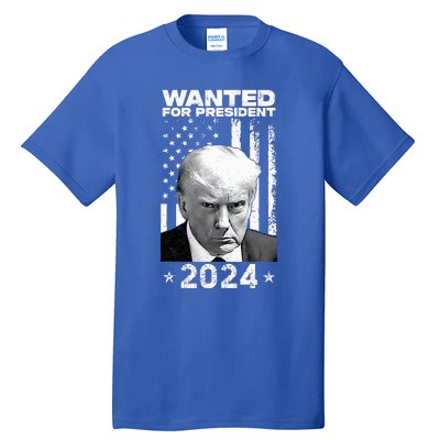 D.onald Trump Mug Shot Wanted For U.S. President 2024 Tall T-Shirt