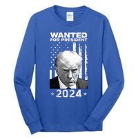 D.onald Trump Mug Shot Wanted For U.S. President 2024 Tall Long Sleeve T-Shirt