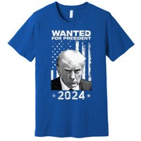 D.onald Trump Mug Shot Wanted For U.S. President 2024 Premium T-Shirt