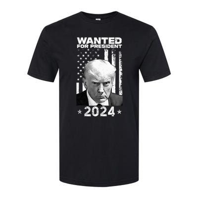 D.onald Trump Mug Shot Wanted For U.S. President 2024 Softstyle CVC T-Shirt