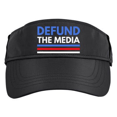 Defund The Media Funny Media Election Humor Adult Drive Performance Visor