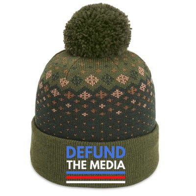 Defund The Media Funny Media Election Humor The Baniff Cuffed Pom Beanie