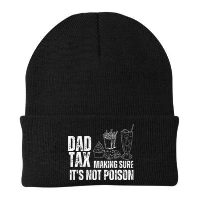 Dad Tax Making Sure Its Not Po.Ison Funny Joke Father’S Day Beanie