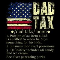 Dad Tax Making Sure ItS Not Poi.Son Us Flag Full-Length Apron With Pockets