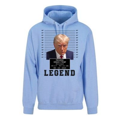 Donald Trump Mug Shot Donald Trump Legend Free Donald Trump Mugshot 2024 Unisex Surf Hoodie