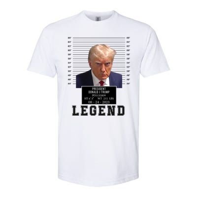 Donald Trump Mug Shot Donald Trump Legend Free Donald Trump Mugshot 2024 Softstyle® CVC T-Shirt