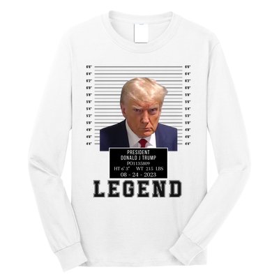 Donald Trump Mug Shot Donald Trump Legend Free Donald Trump Mugshot 2024 Long Sleeve Shirt