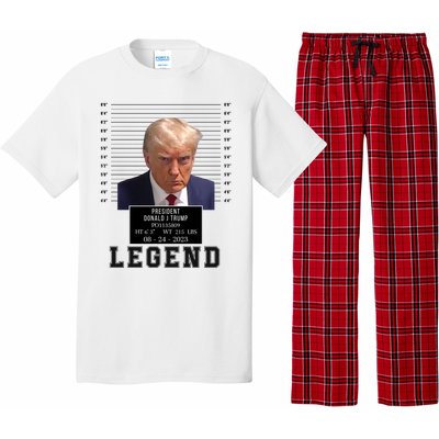 Donald Trump Mug Shot Donald Trump Legend Free Donald Trump Mugshot 2024 Pajama Set