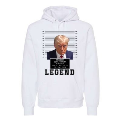 Donald Trump Mug Shot Donald Trump Legend Free Donald Trump Mugshot 2024 Premium Hoodie