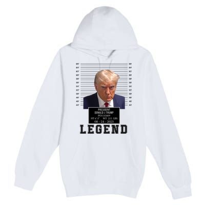 Donald Trump Mug Shot Donald Trump Legend Free Donald Trump Mugshot 2024 Premium Pullover Hoodie