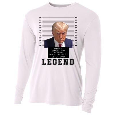 Donald Trump Mug Shot Donald Trump Legend Free Donald Trump Mugshot 2024 Cooling Performance Long Sleeve Crew