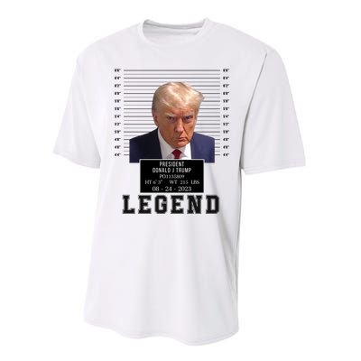 Donald Trump Mug Shot Donald Trump Legend Free Donald Trump Mugshot 2024 Performance Sprint T-Shirt