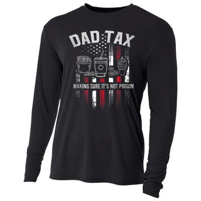 Dad Tax Making Sure Its Not  Usa Flag Cooling Performance Long Sleeve Crew